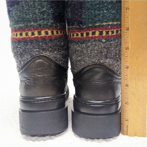 DOUBLE H | Handcrafted Serape Leather Boots sz 8/39 - Picture 3 of 12